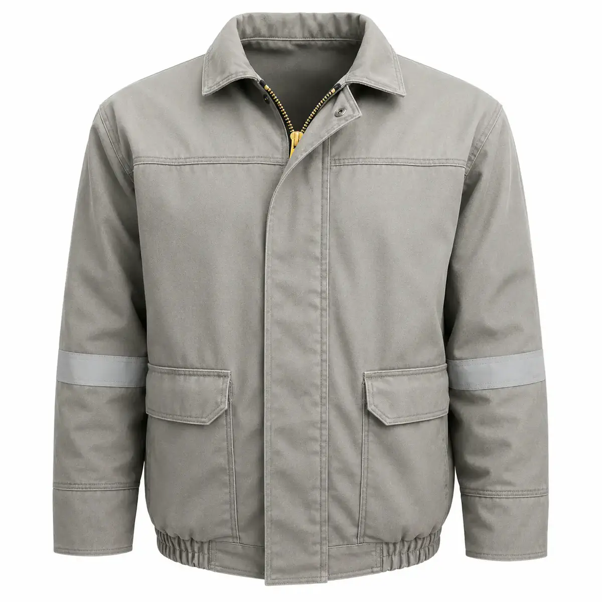 Summit Freeze® FR Bomber Jacket — Silver Reflective Tape (Gray)