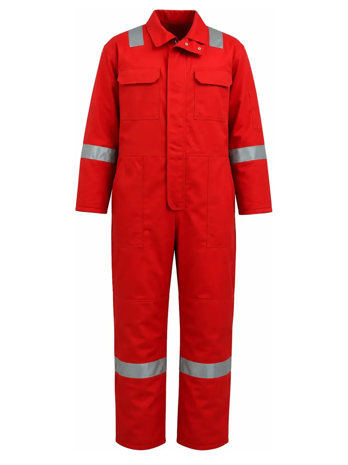 Summit Insulated Water/Wind Proof Coverall With Silver Reflective Tape — front view