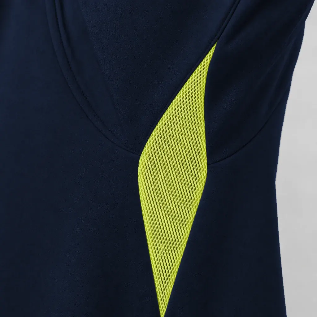 Summit Breeze® FR Triple Vented Cotton Shirt — Navy — Underarm mesh