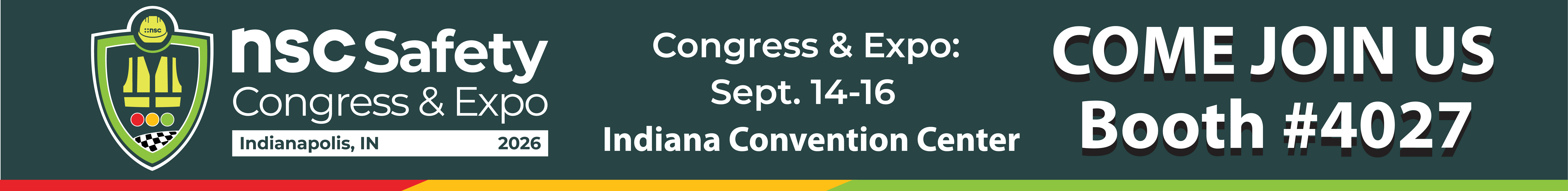 NSC Safety Congress & Expo 2026 — Indianapolis, IN — Booth #4027