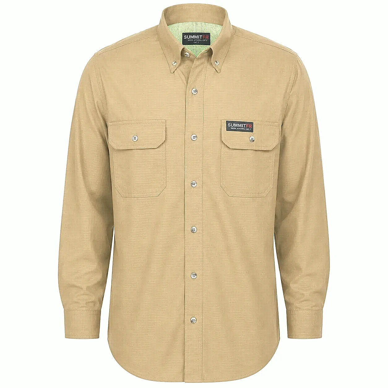 Summit Breeze® Inherent Blend Triple Vented FR Shirt — Tan