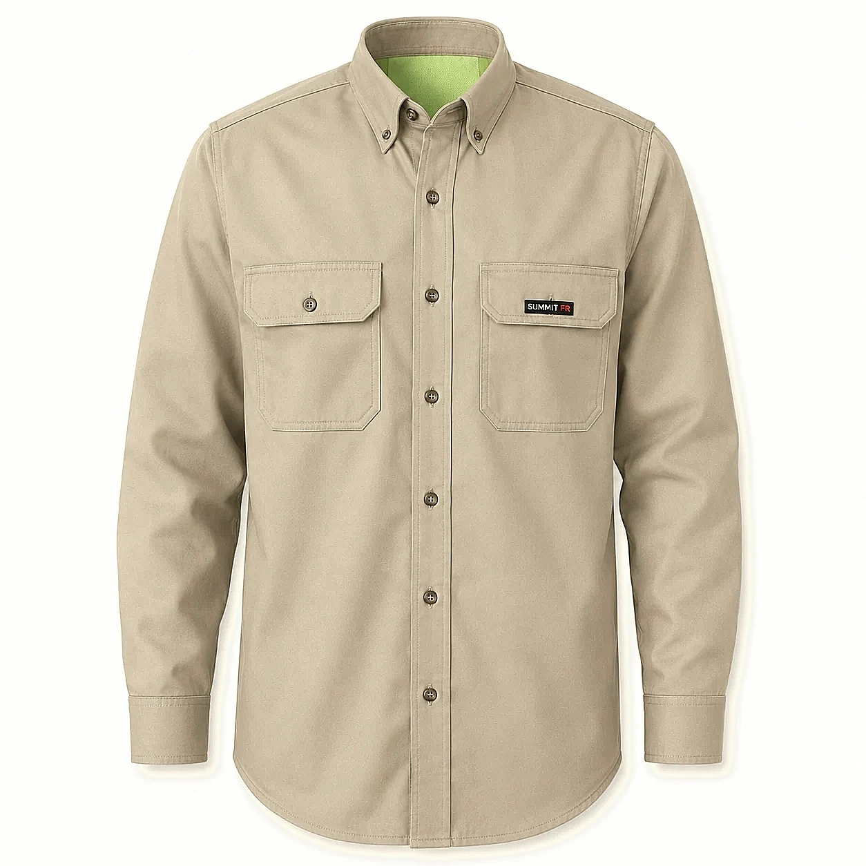 Summit Breeze® FR Vented Cotton Shirt — Tan